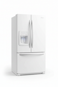 Whirlpool triple door refrigerator front view